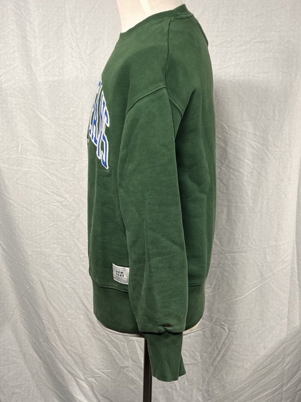 Women’s Size Medium Tommy Jeans Crewneck Sweatshirt Spell Out Green Flag Heavy - Picture 5 of 16